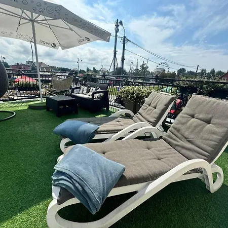 - Z Tarasem Przy Kanale Portowym - Widok Na Statki Διαμέρισμα